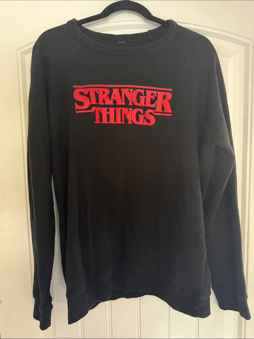 Stranger Things Crewneck Sweatshirt - Red Graphic